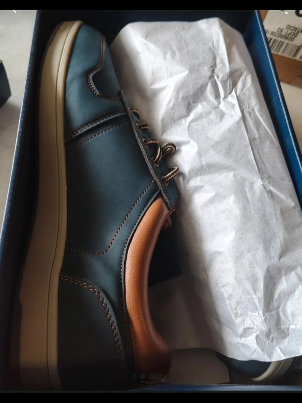 U.S. Polo Assn. Navy and Brown Low-Top Casual Sneakers